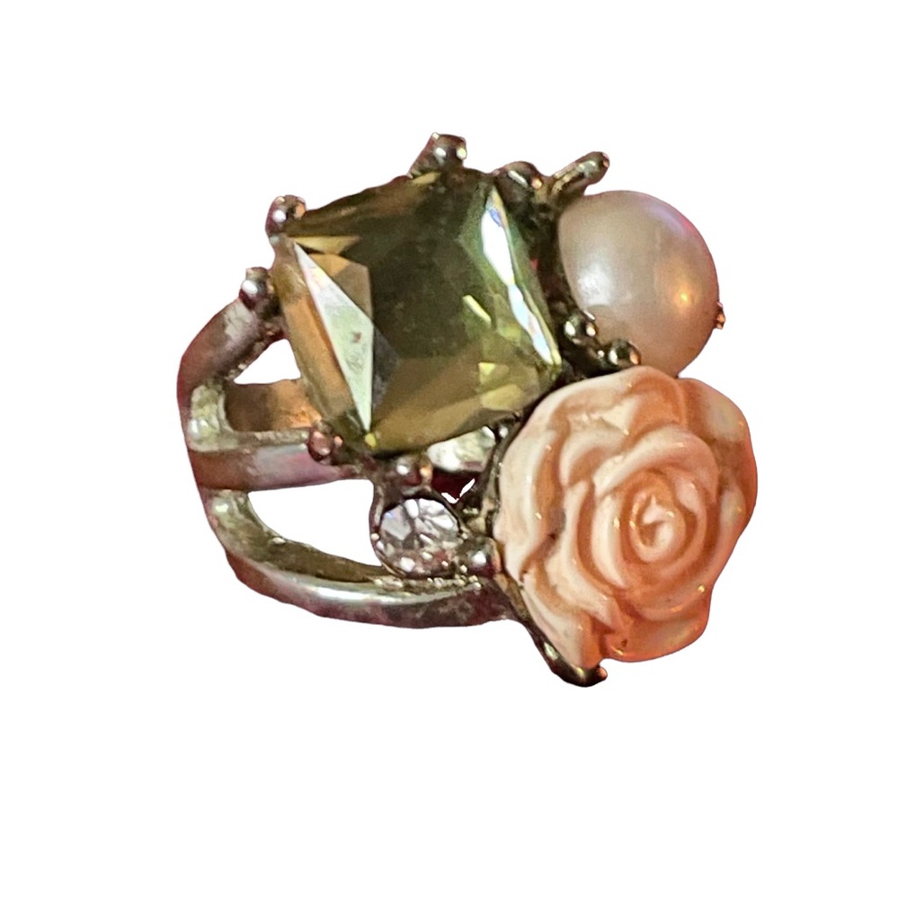 Vintage Multi Stone Statement Ring - image 4